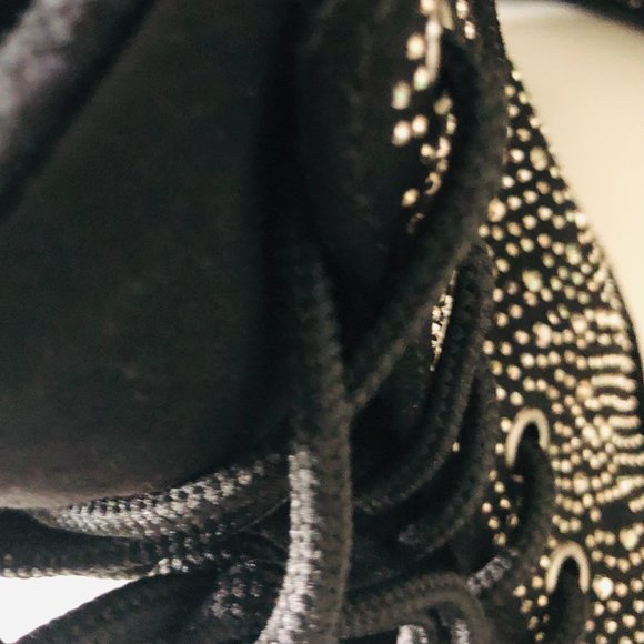 ROCK & CANDY "Lilyana" Front Lace-Up Silver Studded Boots Size 6 - Picture 5 of 8